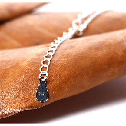 Simple forest leaf bracelet